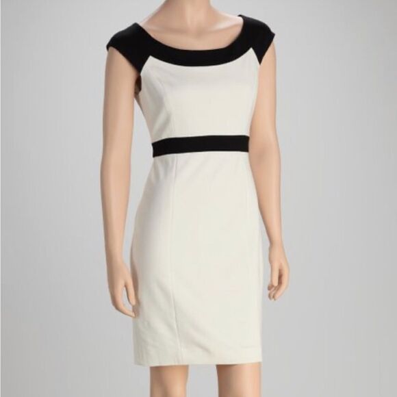 Cynthia steffe black and off white body con dress size 8 new with tags - Picture 1 of 10